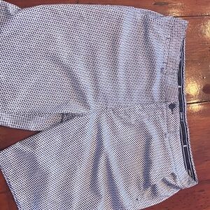 johnnie-O Navy and White Patterned Men Shorts